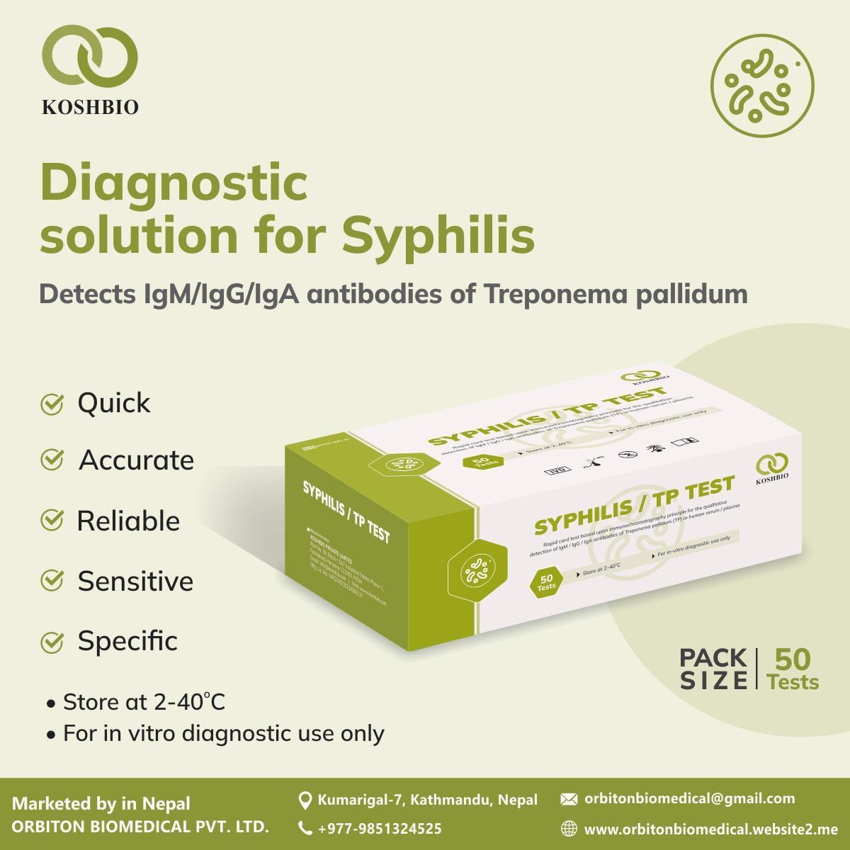Syphilis / TP Test | Orbiton Biomedical
